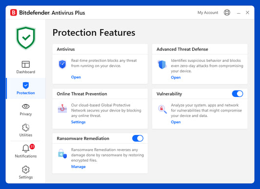 BitDefender Antivirus Plus (1 año, 1 pc) - GLOBAL – INDIVIDUAL