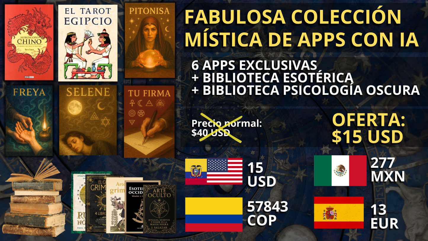 Mega Colección Mística de Apps con IA + Bibliotecas
