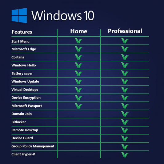 Licencia Windows 10 Pro OEM (1 dispositivo, Permanente)