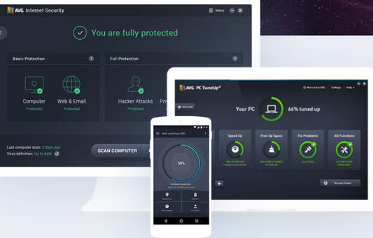 Antivirus AVG Internet Security (2 años, 1pc) - GLOBAL – VOLUMEN