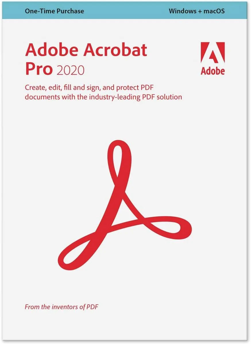 Adobe Acrobat Pro 2020 (1 año, 2 pc) - GLOBAL - VOLUMEN