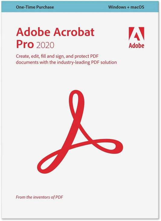 Adobe Acrobat Pro 2020 (1 año, 2 pc) - GLOBAL - VOLUMEN