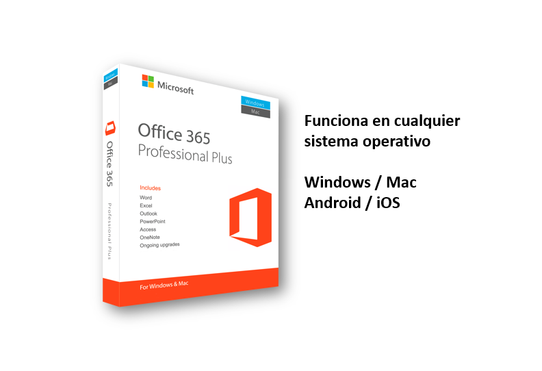 Cuenta Office 365 Professional Plus OEM (5 pc, 1 año)