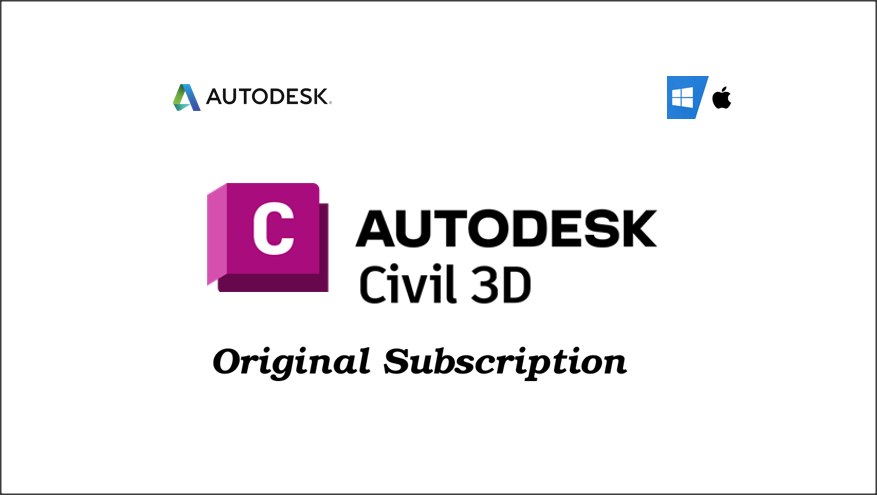 Suscripción original de Autodesk CIVIL 3D (2025)