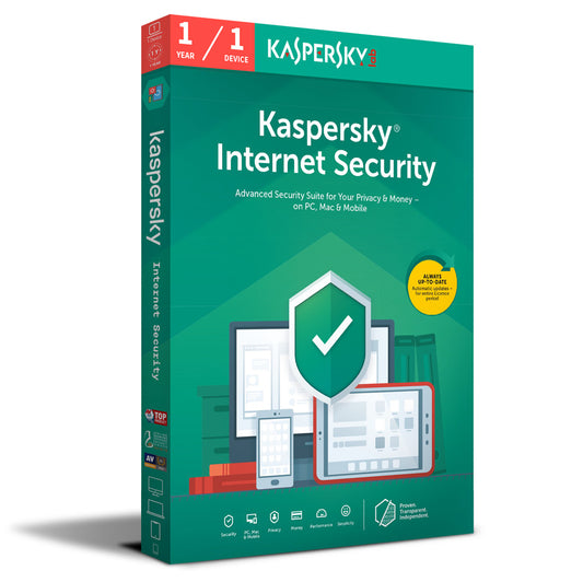 Kaspersky Internet security (1 año, 1 pc) - GLOBAL – INDIVIDUAL